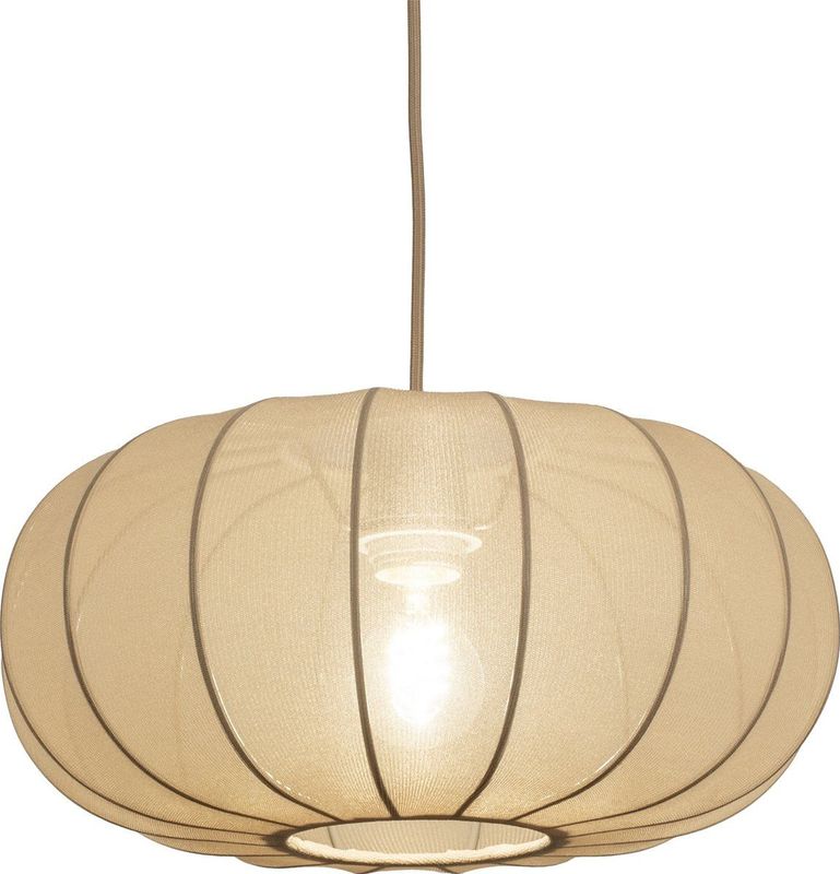 Hanglamp - Taupe - Stof - Tulband Vorm