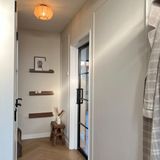 Kleine Plafondlamp - Taupe - Stof - Japandi Stijl