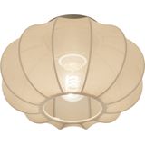 Kleine Plafondlamp - Taupe - Stof - Japandi Stijl