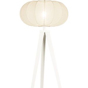 Lumidora Vloerlamp 31393 - E27 - Wit - Beige - Metaal - ⌀ 51 cm