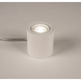 Lumidora - HOPE - Tafellamp - Wit - GU10 - Metaal - ⌀ 8 cm