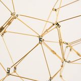 Design - Plafondlamp - Goud/Messing - Led - Prisma-Vormen