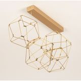Design - Plafondlamp - Goud/Messing - Led - Prisma-Vormen