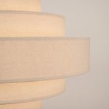Beige Hanglamp - Linnen - Stijlvol Ontwerp - Licht- en Schaduwspel