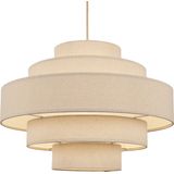 Beige Hanglamp - Linnen - Stijlvol Ontwerp - Licht- en Schaduwspel