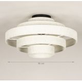 Lumidora Plafondlamp 75090 - Plafonniere - JULIA - E27 - Beige - Creme - Metaal - ⌀ 38 cm