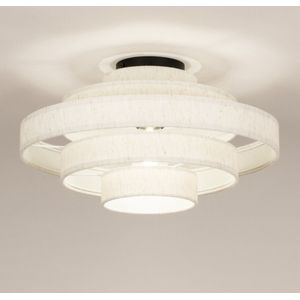 Lumidora Plafondlamp 75090 - Plafonniere - JULIA - E27 - Beige - Creme - Metaal - ⌀ 38 cm