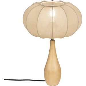 Lumidora Tafellamp 31433 - E27 - Hout - Naturel - Taupe - ⌀ 30 cm