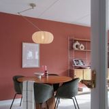 Hanglamp - Beige - Stof - Verstelbaar met Knikarm