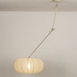 Hanglamp - Beige - Stof - Verstelbaar met Knikarm