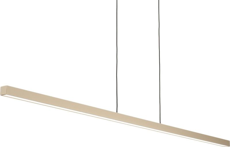 Extra Lange - Led Hanglamp - Beige - 150cm - Modern
