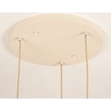 Hanglamp - Beige - Stof - Drie Lampionnen