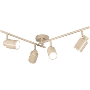 Beige - Spotrail - Verstelbare GU10 Spots - Voor Elke Ruimte - IP44