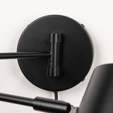 Wandlamp - Zwart - Verstelbare Knikarm - GU10