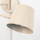 Wandlamp - Beige - Verstelbare Knikarm - GU10