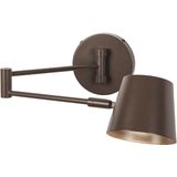 Wandlamp - Bruin - Met Verstelbare Knikarm - GU10