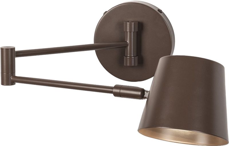 Wandlamp - Bruin - Met Verstelbare Knikarm - GU10