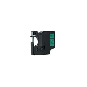 DYMO S0720740 / 40919 tape zwart op groen 9mm (origineel) (Compatible)