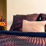 Dekbedovertrek Utano - Rood-Blauw-Donkerblauw - 100% Biologisch Katoen