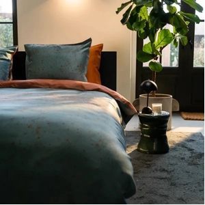 Dekbedovertrek Kayori Morian Blauw Hennep-140 x 200 / 220 cm | 1-Persoons