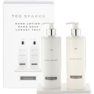 Ted Sparks - Handverzorging Gift Set - Handzeep & Handlotion - Fresh Linen