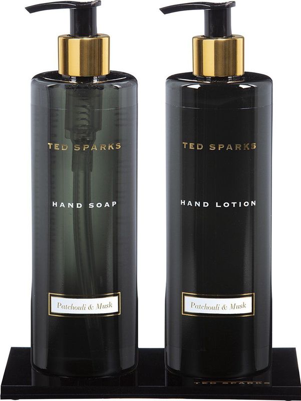 Ted Sparks - Handverzorging Geschenkset - Handzeep & Handlotion - Patchouli & Musk