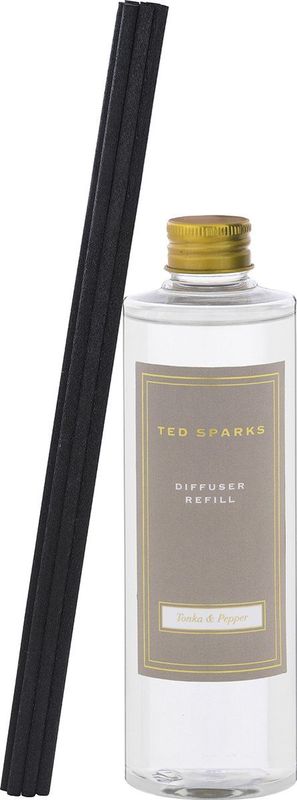 Ted Sparks - Tonka & Pepper - Navulling Geurstokjes - 250 ml
