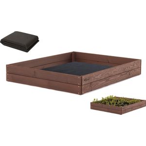 GEIMPREGNEERDE Kweekbak planten – Moestuinbak 240x120x27cm INCL. WORTELDOEK - Kweekbakken moestuin – grenenhou
