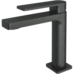 Wastafelkraan hotbath gal 16.3 cm geborsteld gunmetal pvd