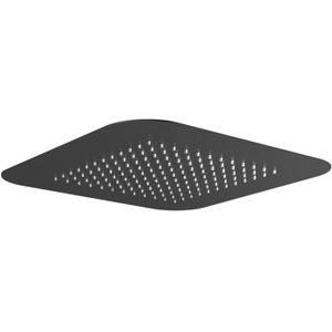 Hoofddouche Hotbath Gal Inbouw Vierkant 42x42 cm Geborsteld Gunmetal PVD
