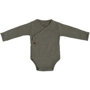 Baby's Only Rompertje lange mouw Melange - Khaki - 50 - 100% ecologisch katoen - GOTS