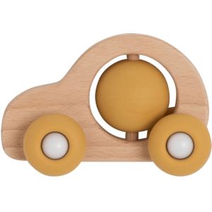Baby's Only Houten speelgoed auto - Baby speelgoed - Oker - Baby cadeau
