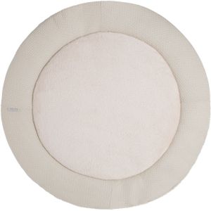 Baby's Only Gebreid boxkleed rond Sky - Parklegger - Speelkleed - Warm Linen - Ø95 cm - Extra dik - Boxmatras - Tweezijdig te gebruiken