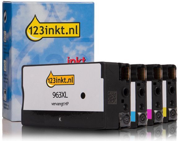 HP - 963XL - Cartridgeset - Zwart en Kleuren - 58 ml en 25,5 ml