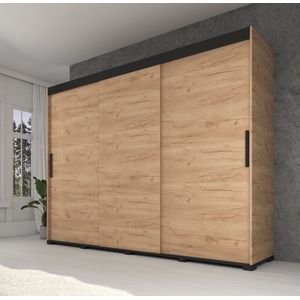 Meubella - Kledingkast Cairo - Eiken - 250 cm