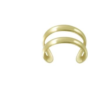 Gold plated ear cuff, dubbele band