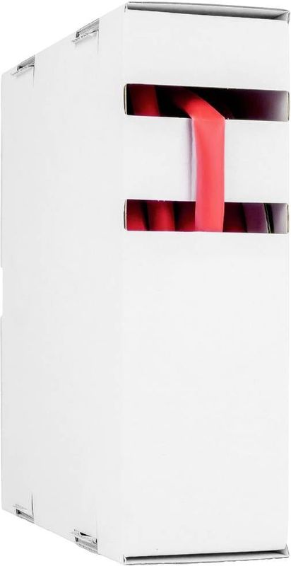 Hongshang 211164228 Krimpkous zonder lijm Rood 6.40 mm 3.20 mm Krimpverhouding:2:1 10 m