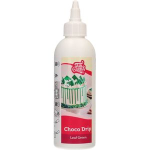 FunCakes Choco Drip - Blad Groen - 180g - Chocolade Taartdecoratie