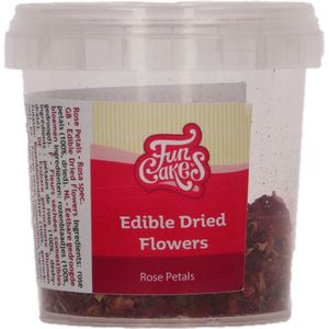 FunCakes Eetbare Bloemen - Droogbloemen - Rozenblaadjes - 5 g - Taartdecoratie
