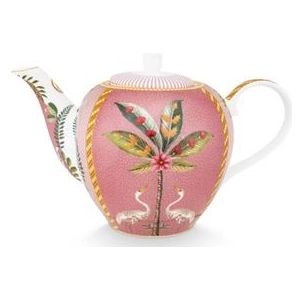 Pip Studio La Majorelle Theepot - Roze - Porselein - 1.6l