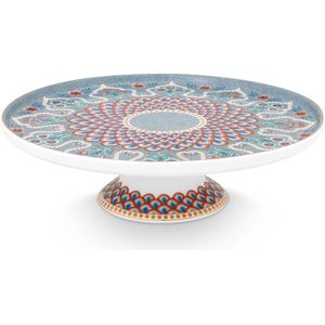 Pip Studio Flower Festival Scallop Taartplateau - Servies - Mini Taartschaal - Lichtblauw - 21cm