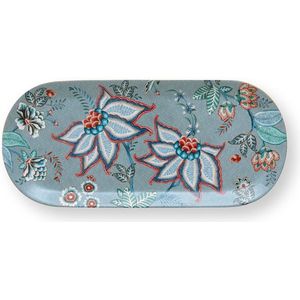 Pip Studio Flower Festival Taartplateau - Servies - Taartschaal - Lichtblauw - 33.3x15.5cm