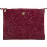 Kulturbeutel Pip Studio Velvet Quiltey Days Kosmetik flache Tasche Groß Rot