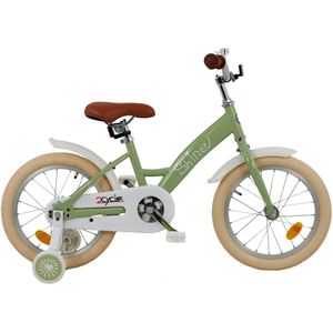 2Cycle Shine - Kinderfiets - 16 inch - Groen - Meisjesfiets - 16 inch fiets