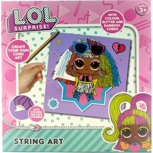 Lol Suprise String Art Hobby Pakket Met Glitters & Regenboogtouwtjes - 3+