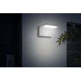 Hyundai Lighting - Moderne hoek wandlamp op zonne-energie - Zilver - 8720512982572