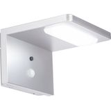 Hyundai Lighting - Moderne hoek wandlamp op zonne-energie - Zilver - 8720512982572