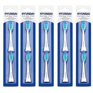 Hyundai Electronics - Elektrische Tandenborstel - Opzetborstel - Wit - 10 stuks