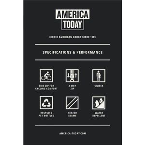 America Today - Jace X - Regenjas - Cypress - Van Polyester