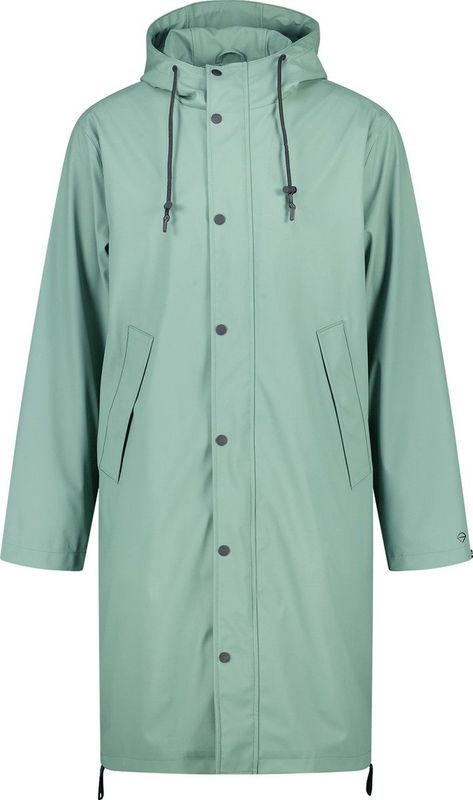 America Today - Jake X - Regenjas - Groen - Gevoerd - Met Afneembare Capuchon